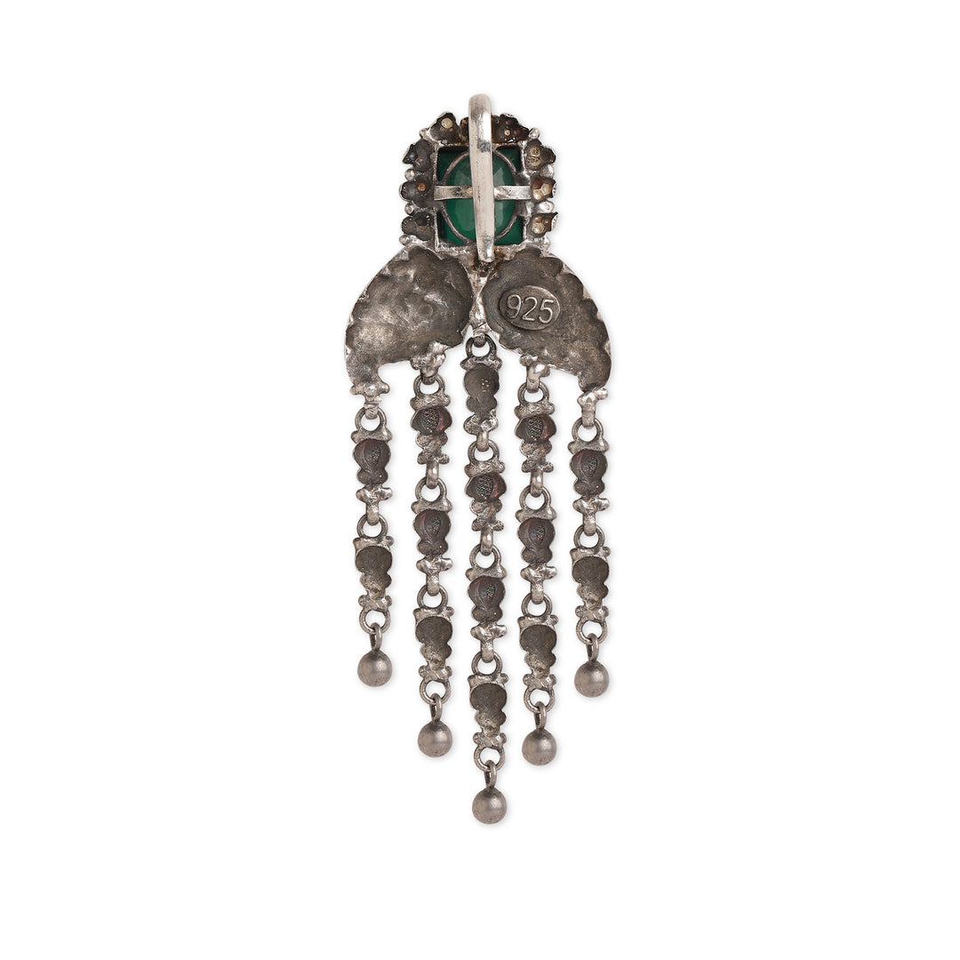 Mayur Nritya Emerald Pendant