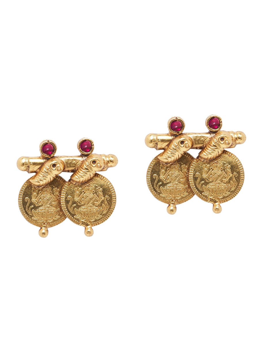 Lakshmi on sale coin earrings