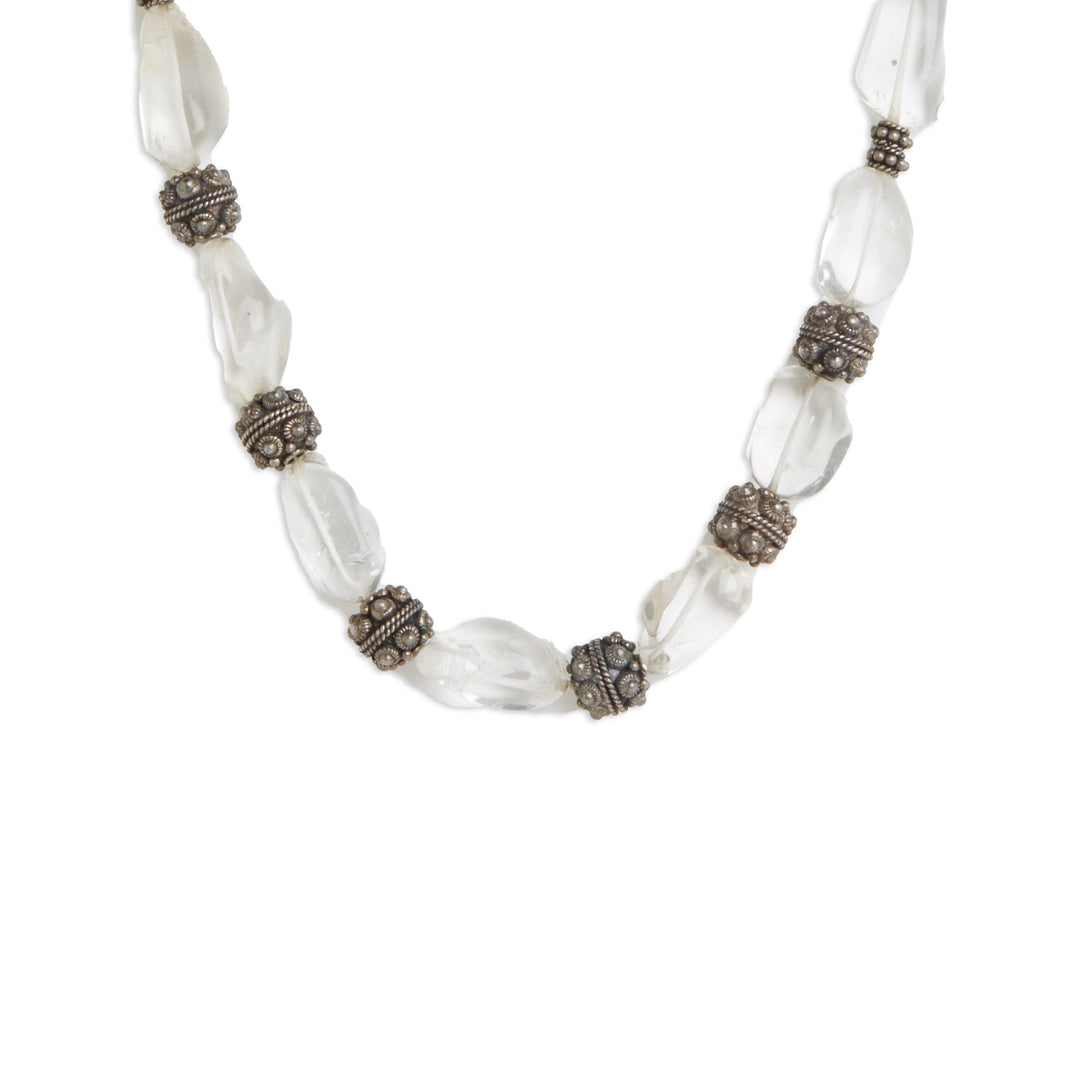 Crystal Oxidized Necklace