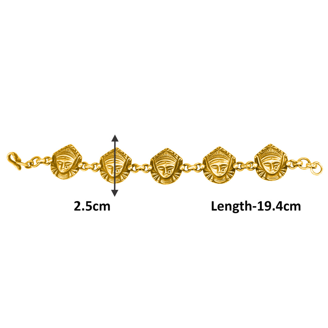 Gold Plated Durga Bracelet