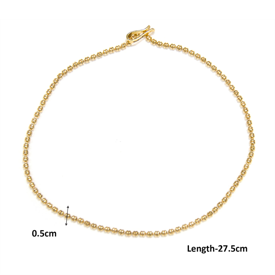 Gold Plated Ball Anklet Payal