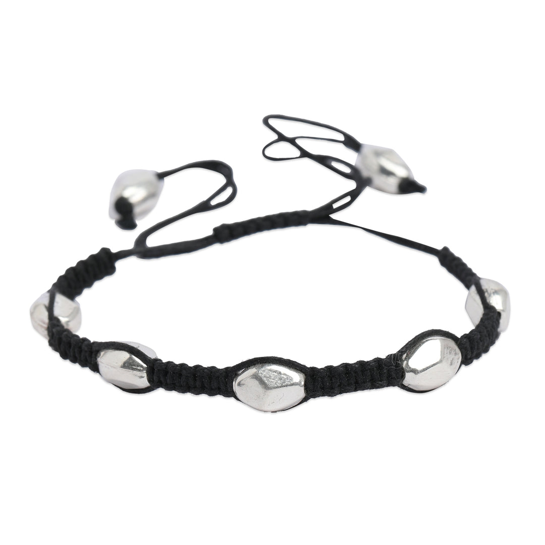 Multipurpose Black Dholki Bead Anklet Bracelet