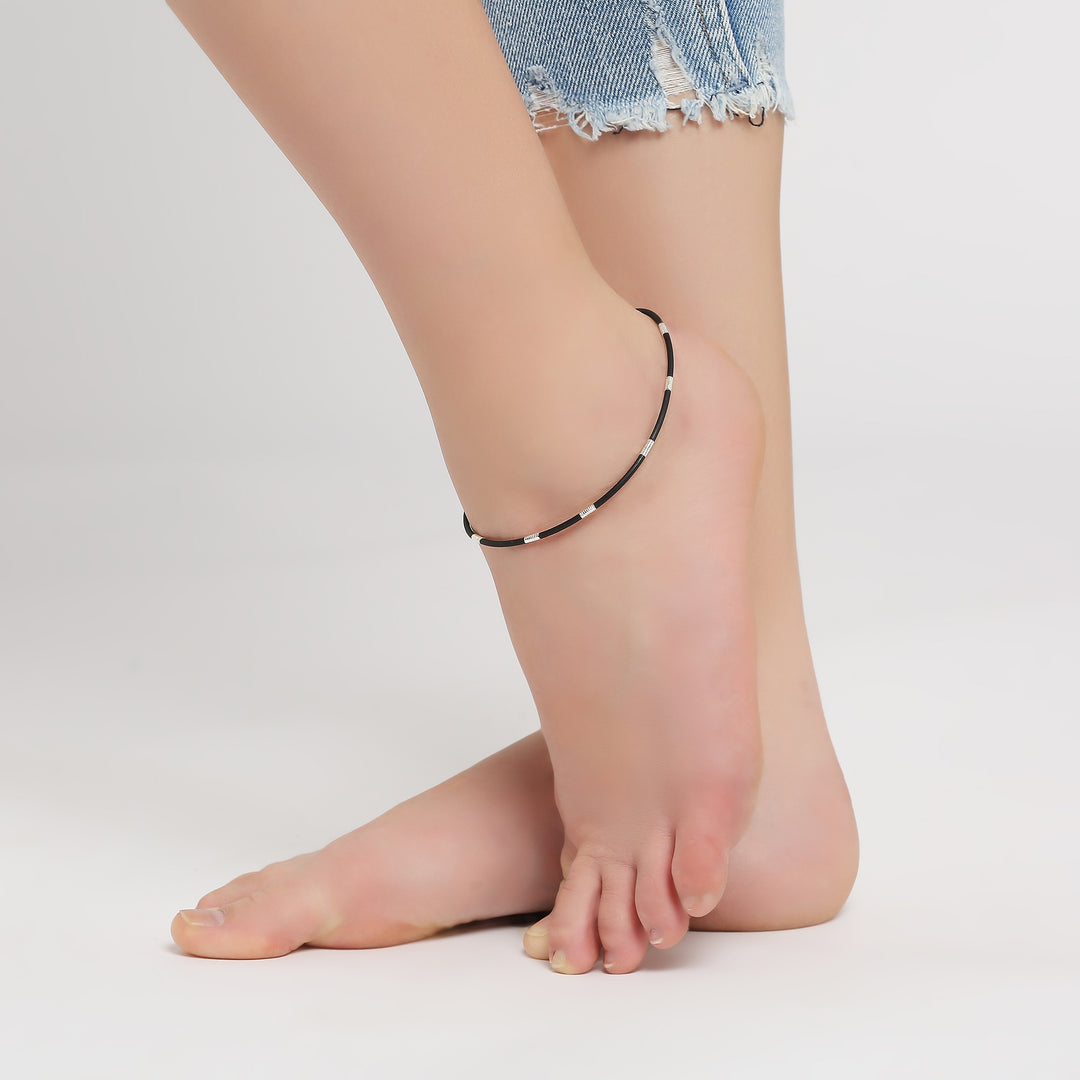 Black Cord Anklet Payal