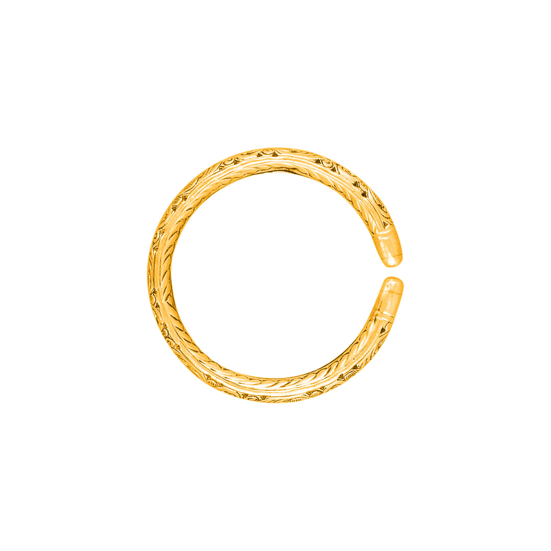Casual Engraved Gold Plated Kada