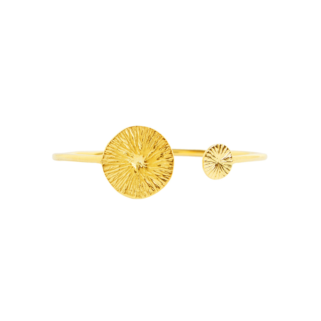Double Seed Ankur Gold Plated Cuff