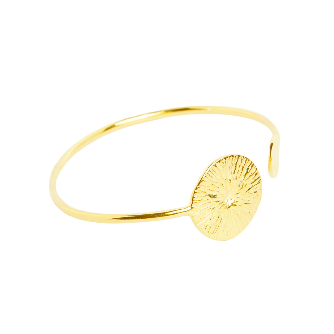 Double Seed Ankur Gold Plated Cuff