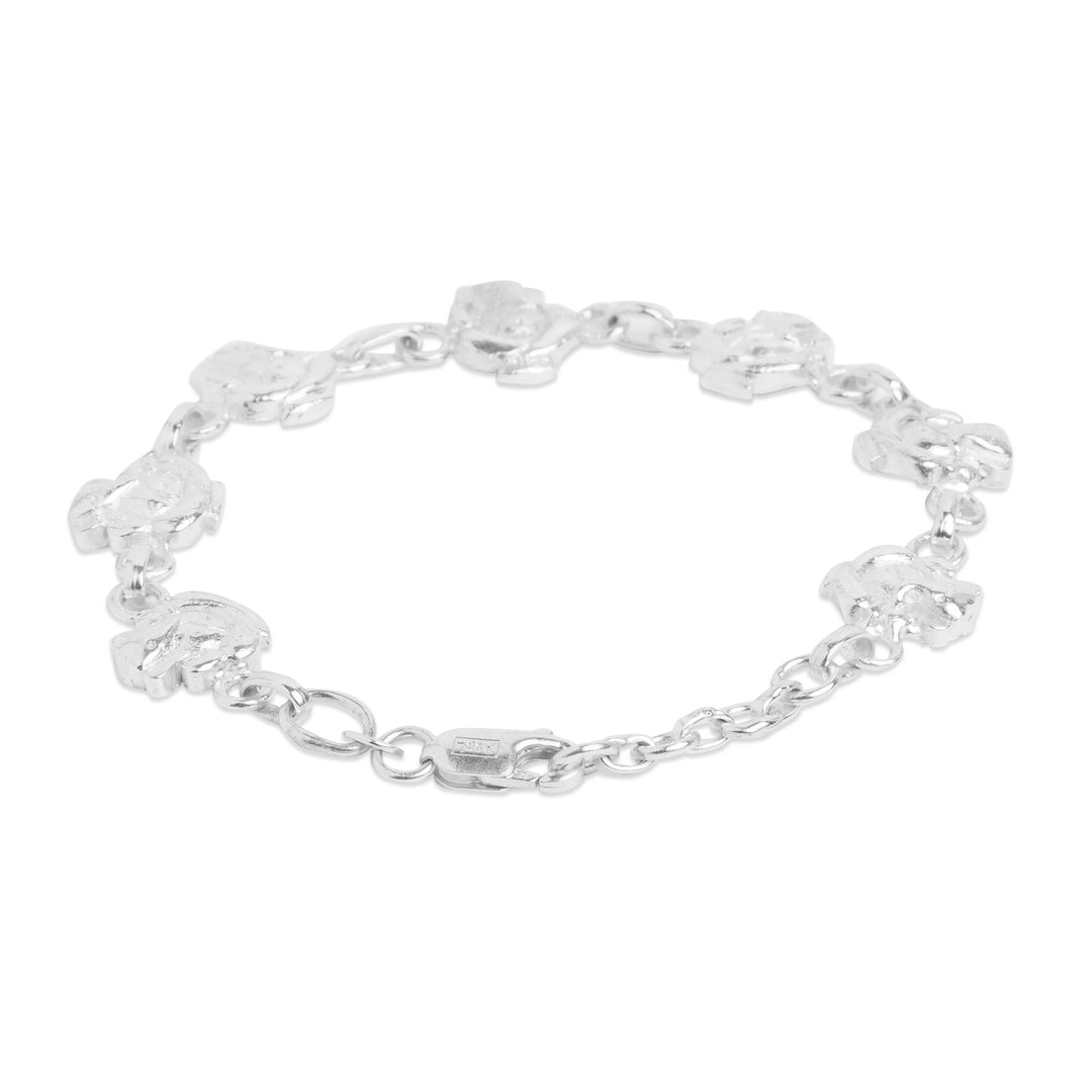 Silver Ganesha Bracelet