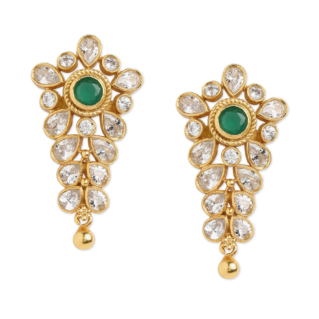 Prasun Jadau Emerald Earrings