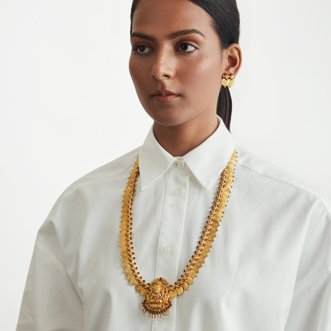 Lakshmi Coin Necklace Set