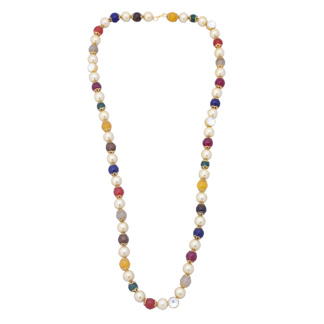 Navratna Beads Long Necklace