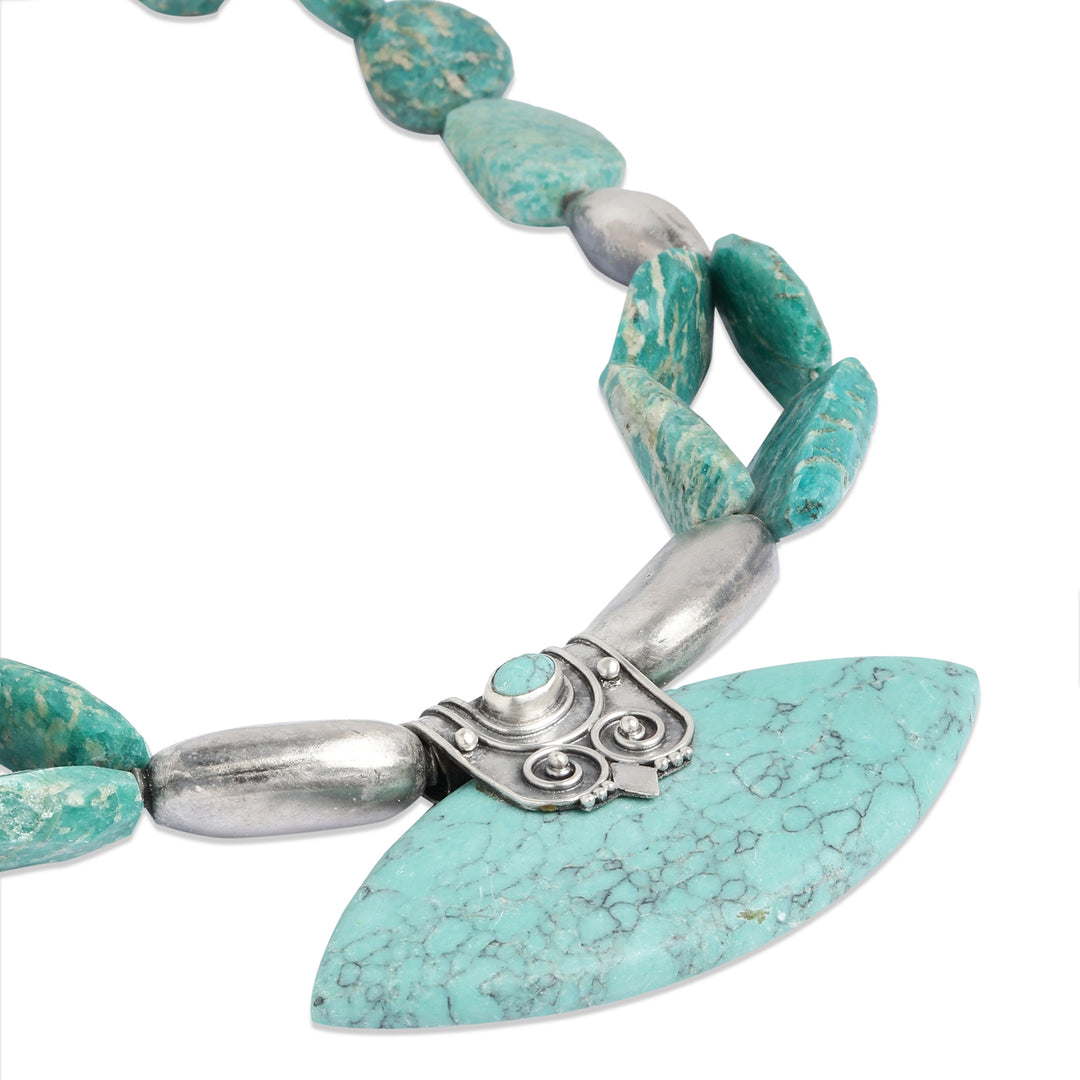 Turquoise Firoza Statement Necklace