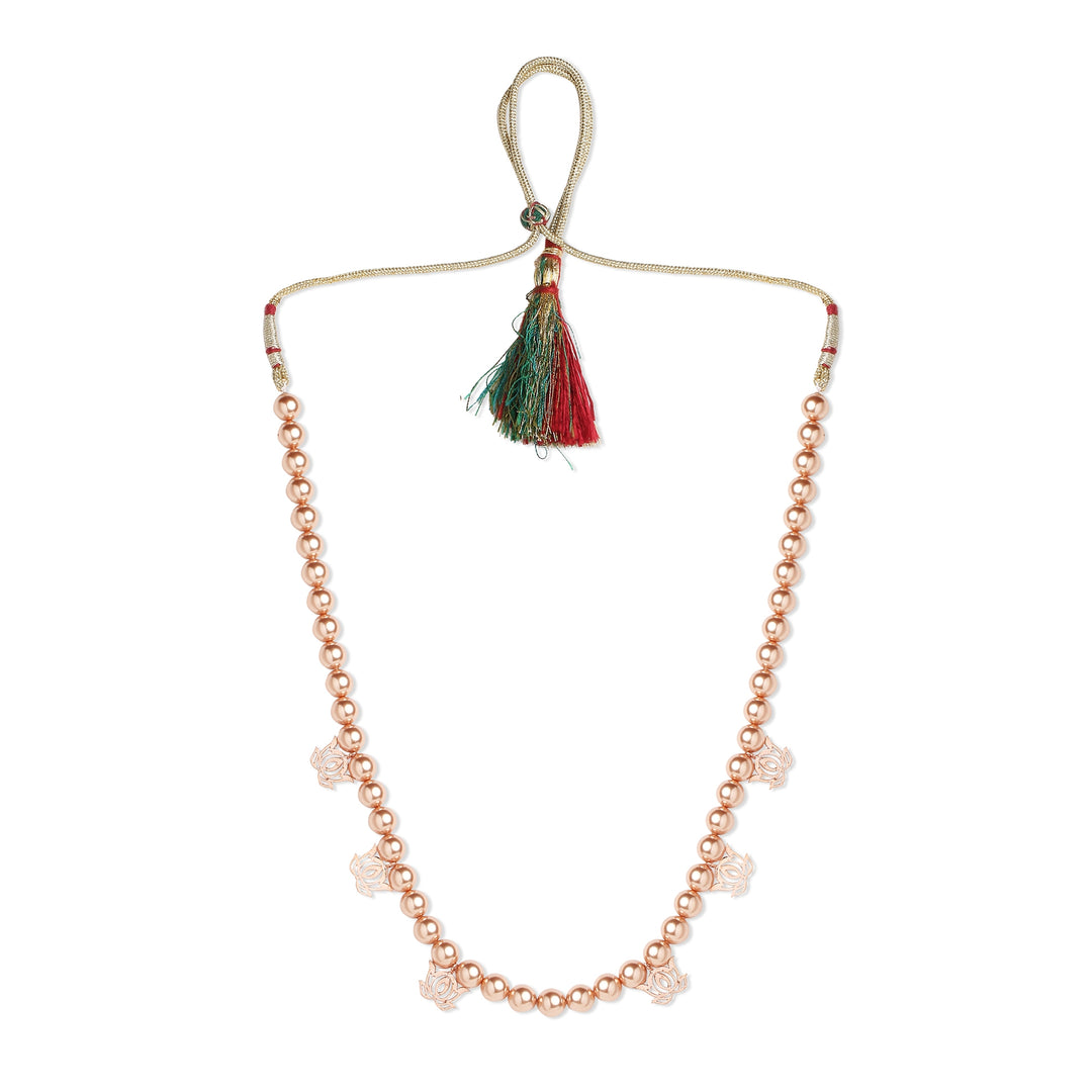 Lotus Pearl Contemporary Necklace
