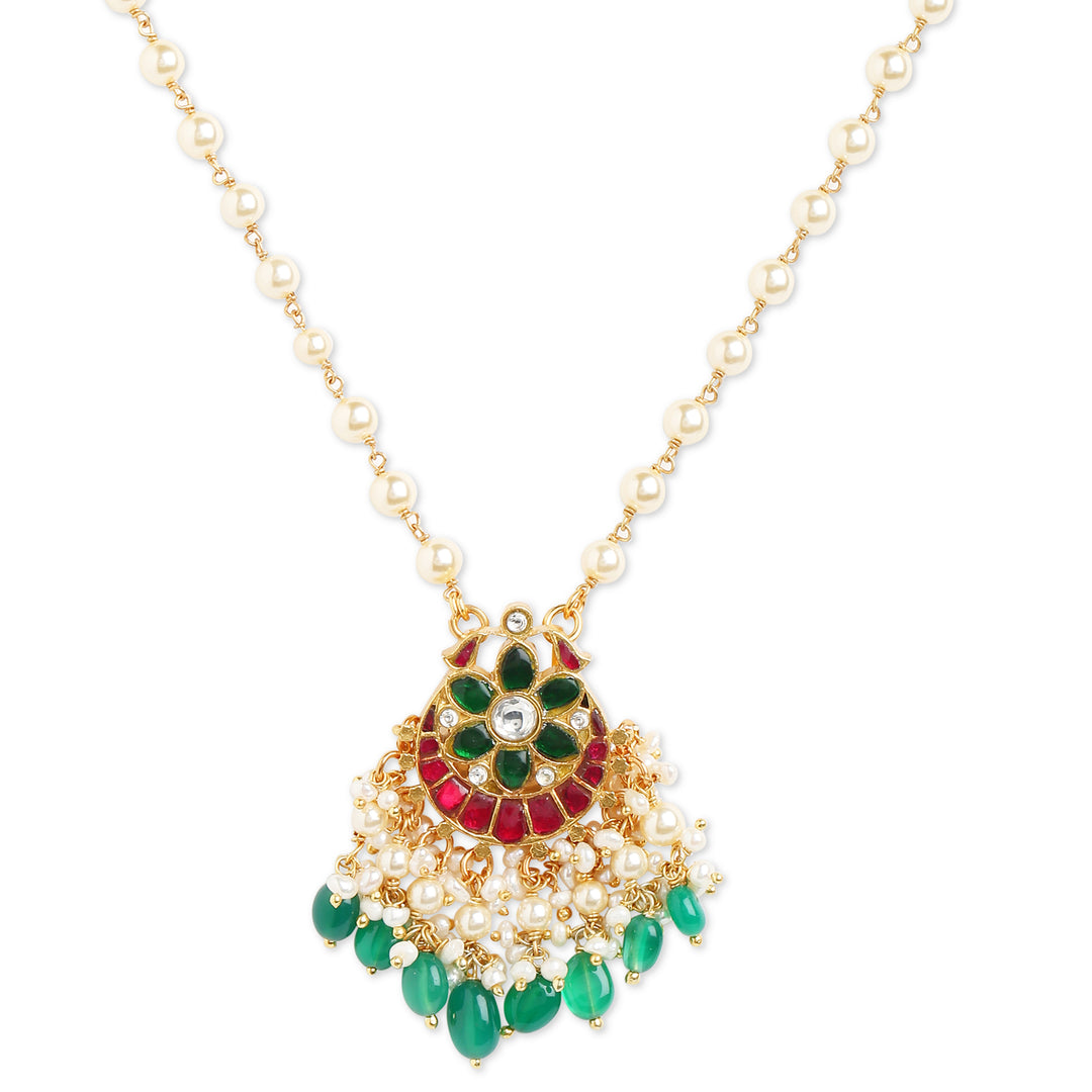 Pushp Jadau Emerald Necklace