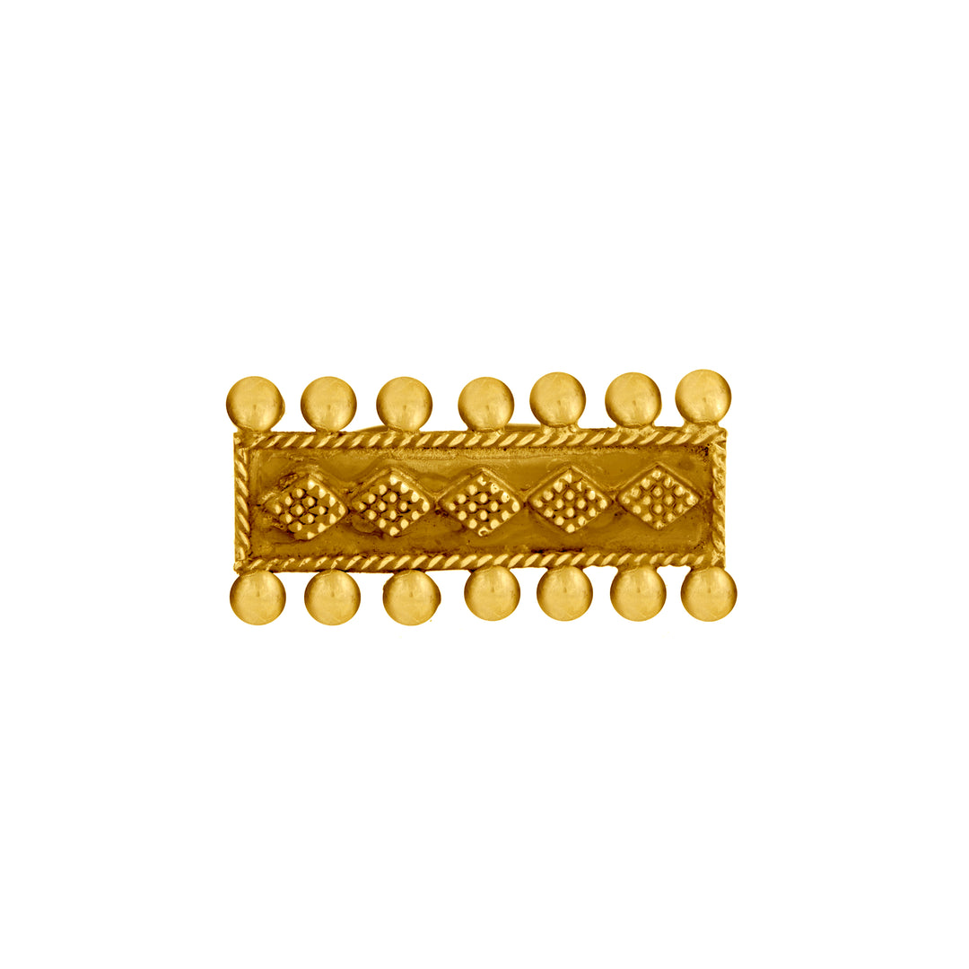 Gold Plated Horizontal Rawa Ring