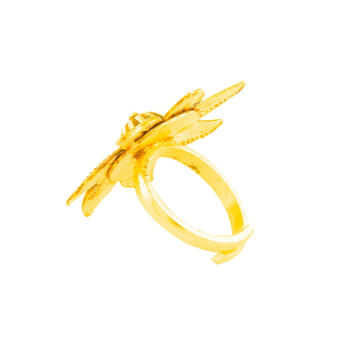 Patta Cocktail Gold Plated Ring
