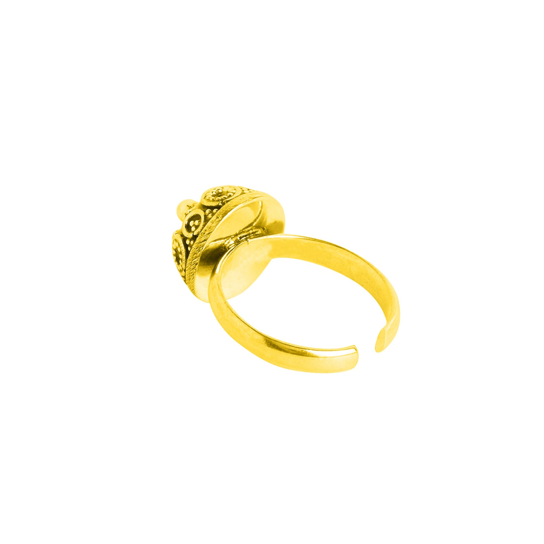 Gold Plated Siya Adjustable Ring