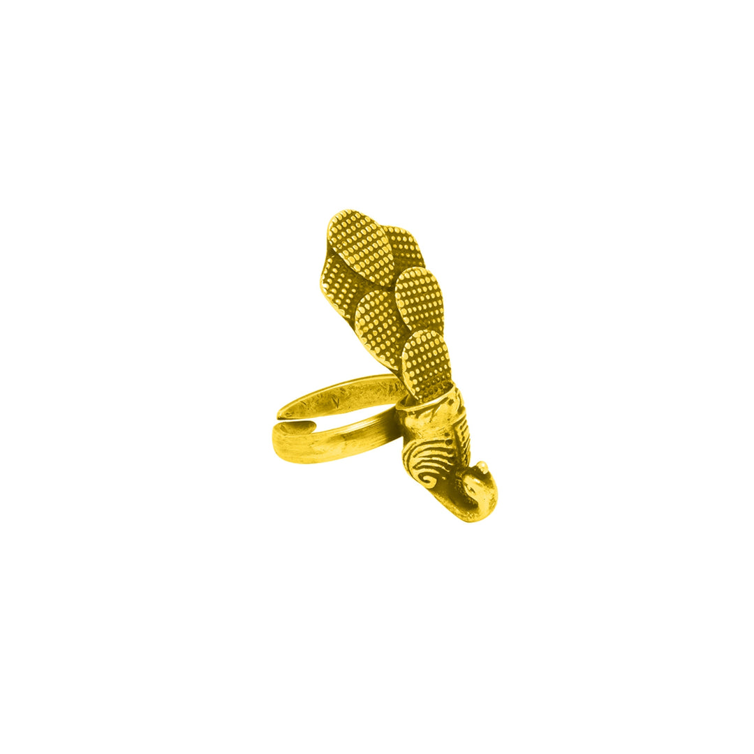 Gold Plated Mayuresh Peacock Ring