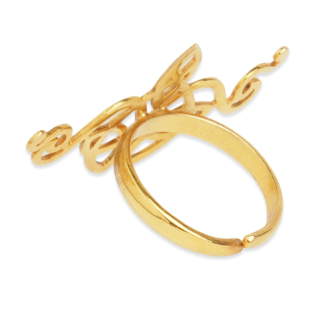 Hunnar Gold Plated Cocktail Ring