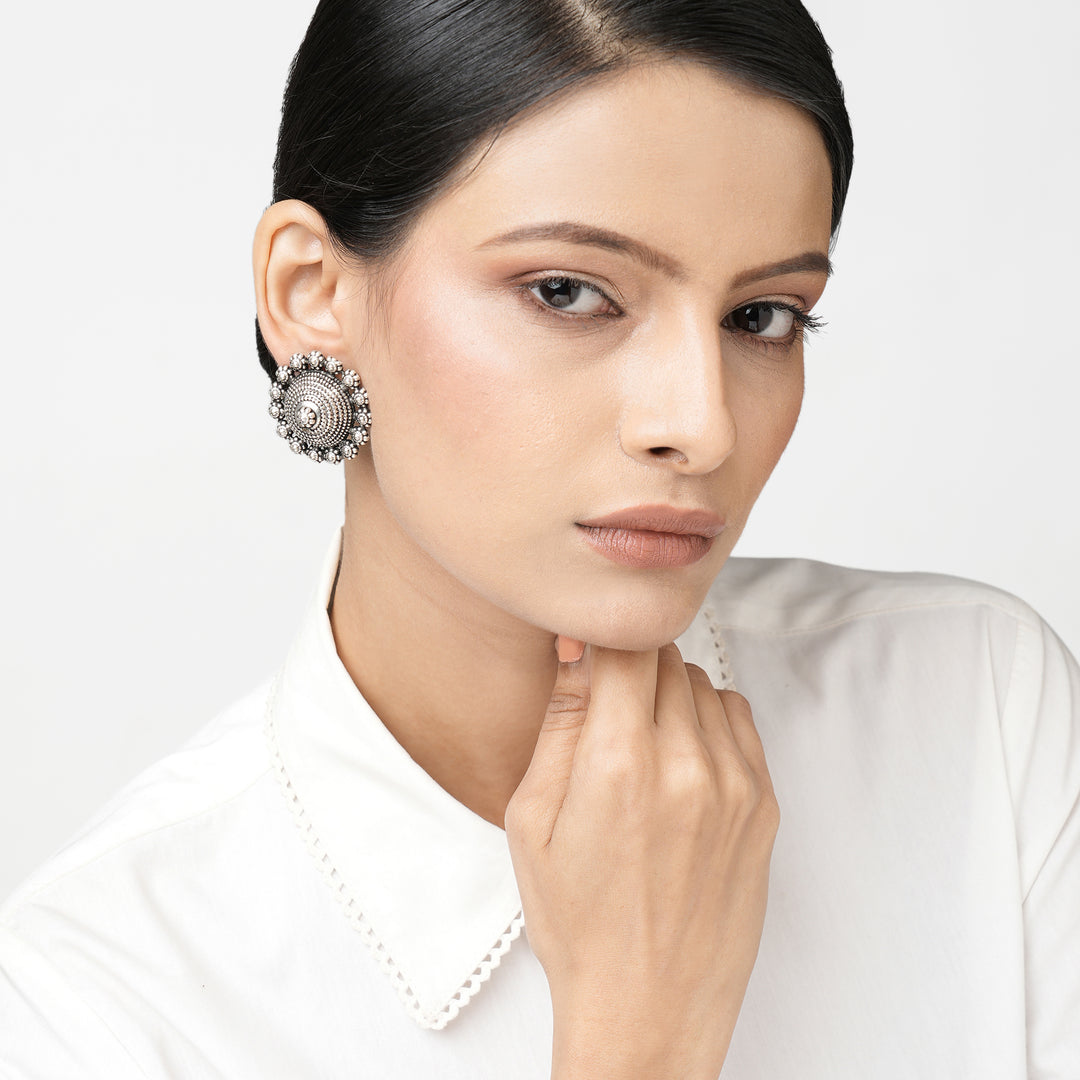 Dakshin Pushp Flower Studs Earrings