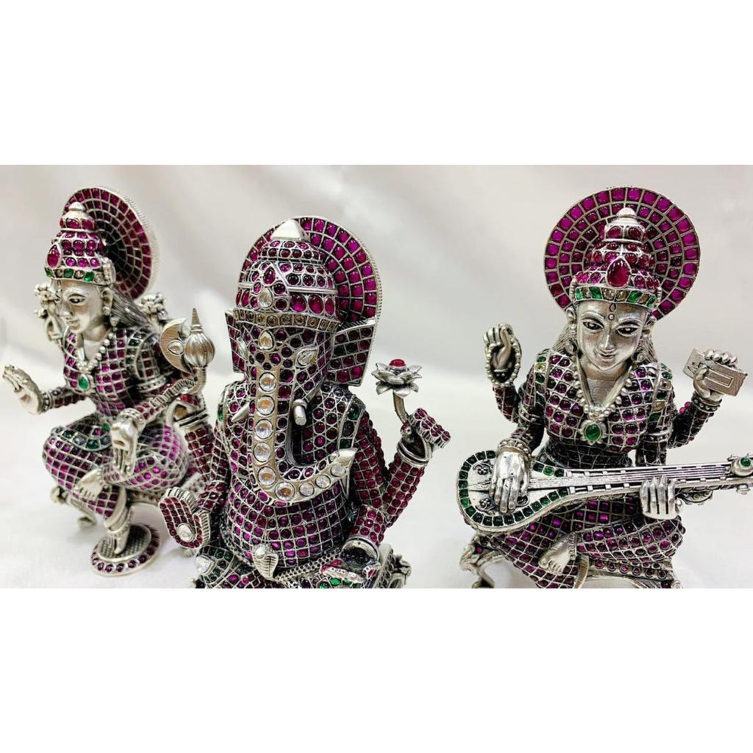Laxmi Ganesha Saraswati Idols